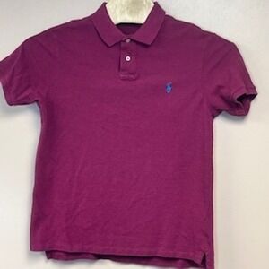 Polo Ralph Lauren Slim Fit Pink Short Sleeve Polo Shirt Mens XL